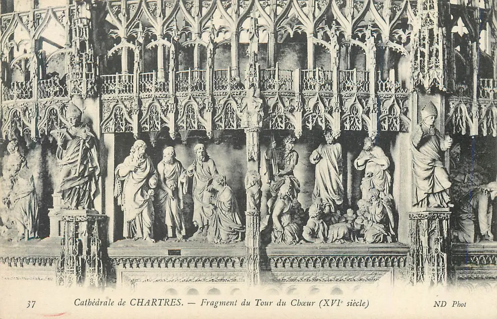 Kathedrale von CHARTRES — Fragment des Chorumschritts (16. Jahrhundert) — ND Phot - Vorderseite