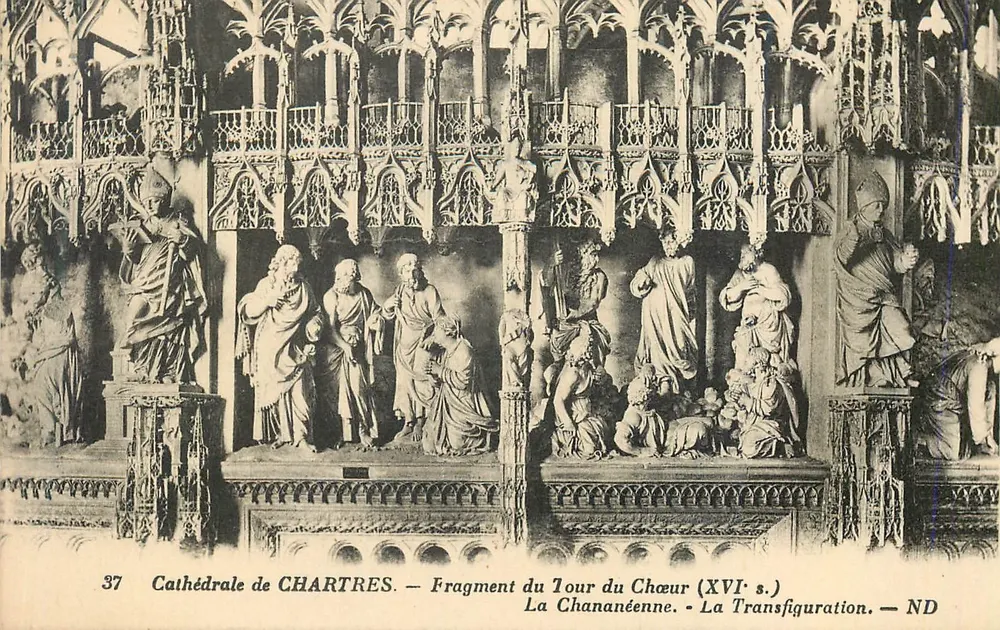 Kathedrale von CHARTRES — Fragment des Chorwegs (16. Jahrhundert) — Die Verklärung - Vorderseite