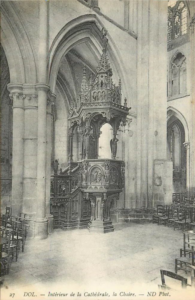 Dol — Interno della Cattedrale, la Sedia — ND Pbot. - Recto