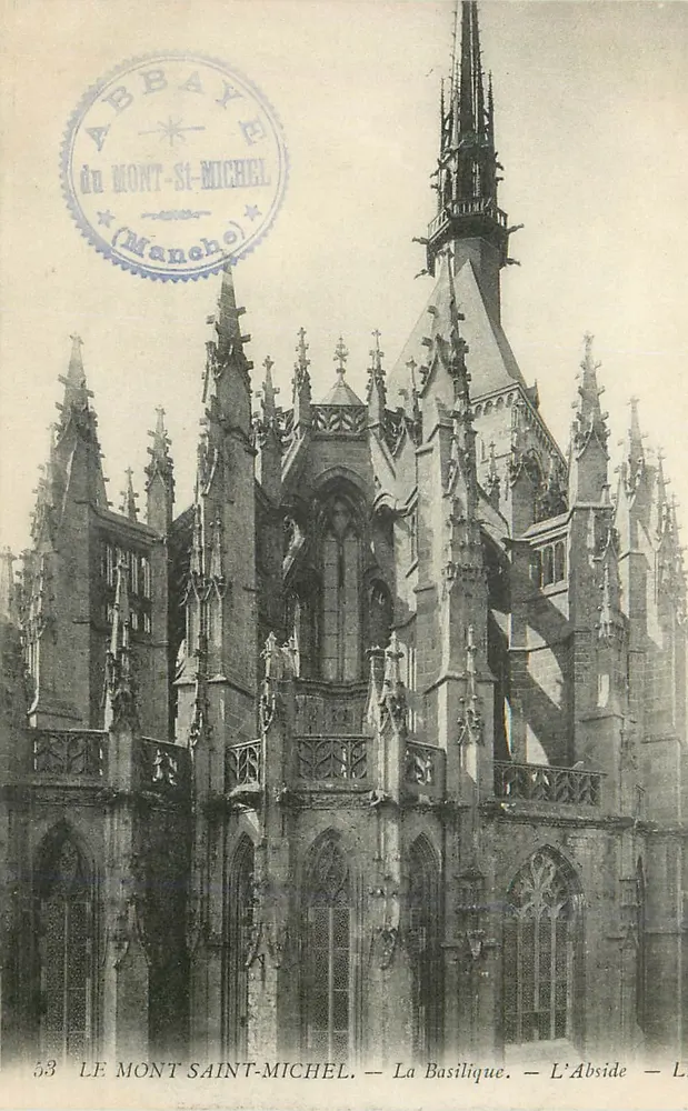 Mont-Saint-Michel — The Basilica — The Apse — Publisher ABBAYE du MONT-SAINT-MICHEL, No. 53 - Front