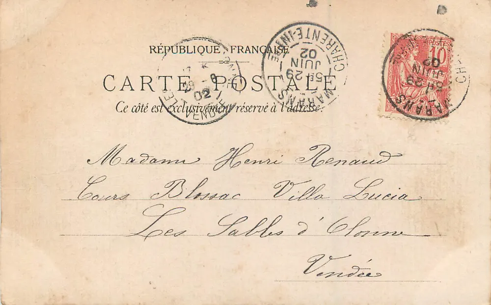 Um famoso mousse — Editor B. Sirven, Imp. Édit. Toulouse — S. 2.211 - Verso