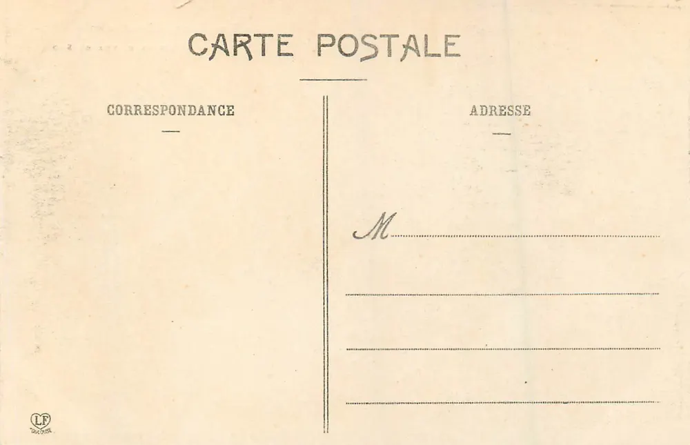 Pau - Le Château, vue du Sud — Les Basses-Pyrénées — Phototypie Labouche Frères, Toulouse - Verso