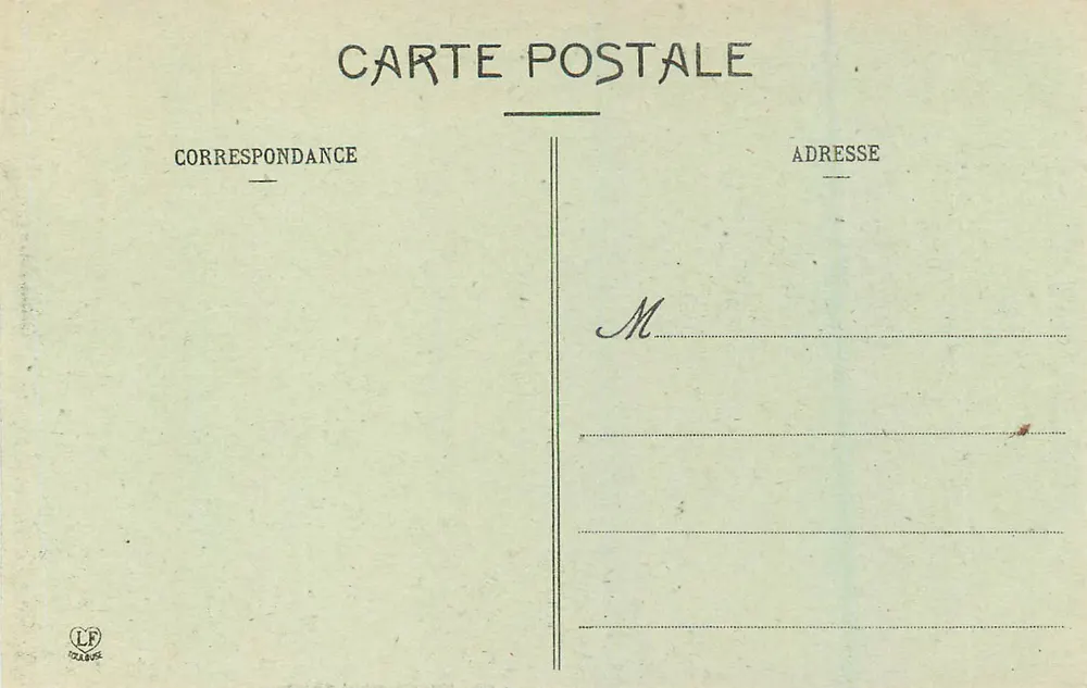 Pau - Der Brücke, Das Schloss und Die Hotels — Phototype Labouche Frères, Pau - Rückseite