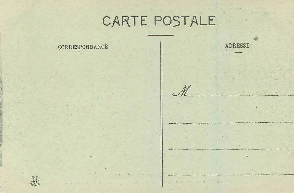 Die Basses-Pyrénées, gesehen von der Place Royale — Pau — Phototype Labouche, Toulouse, n° 680 - Rückseite