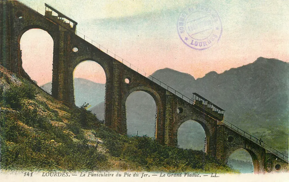 Le Funiculaire du Pic du Jer — Le Grand Viaduc — Lourdes — LL. - Vorderseite