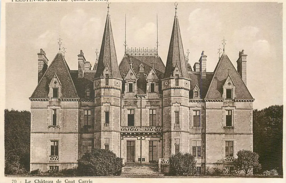 Plestin-les-Grevès (Côtes-d'Armor) — Het Kasteel van Coat Carric — Uitgever van de Nieuwe Galerijen Ploubezreaises - Voorkant