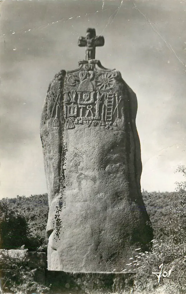 Menhir de St-Duzec — Trébourden — Edição JOS - Frente