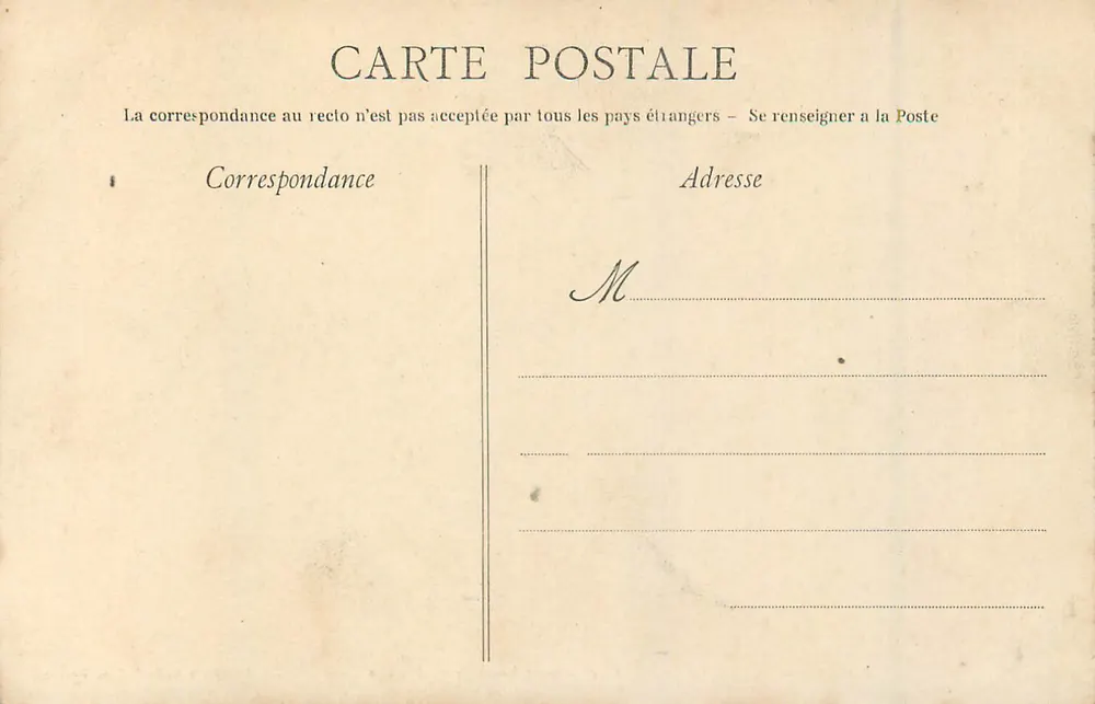 Innenansicht der Basilika Notre-Dame de Bonne-Nouvelle in Rennes — Sammlung A. Dechelette, Rennes - Rückseite