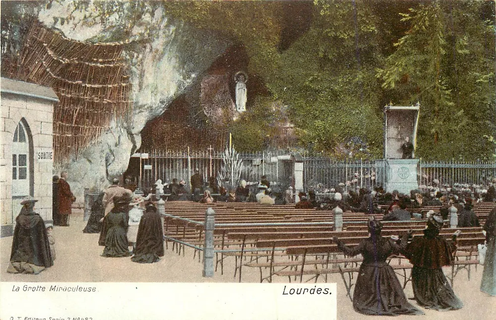 A Grotta Milagrosa — Lourdes — J. T. Editora, Série 2 N°482 - Frente