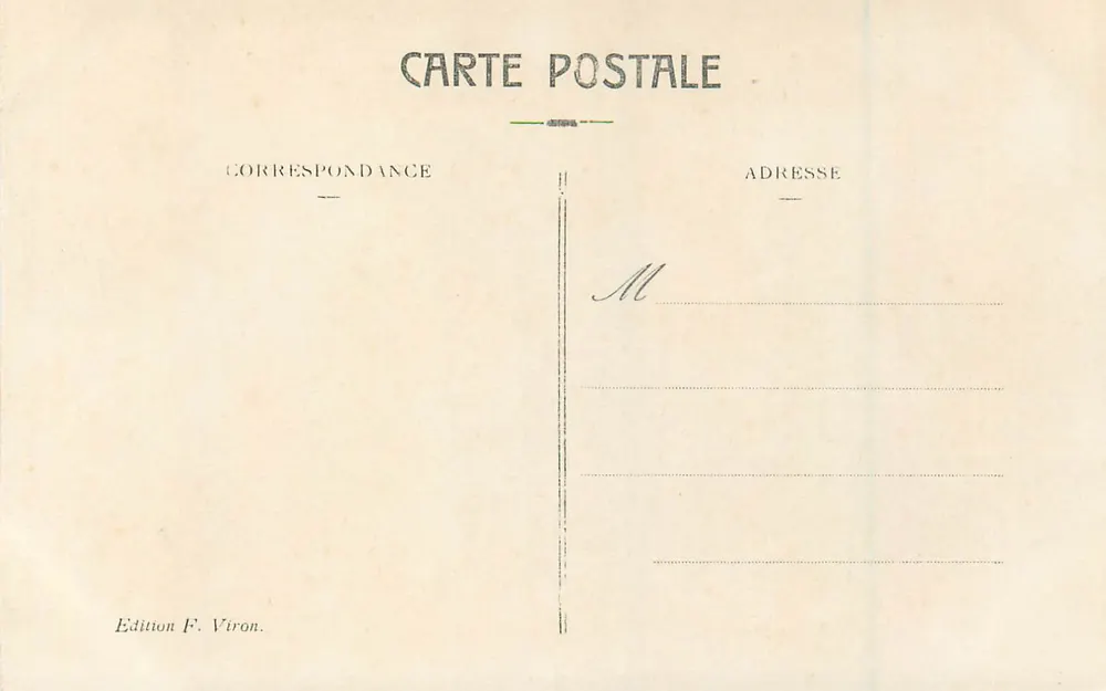 Lourdes - Septième Station du Calvaire — Édition F. Viron - Verso