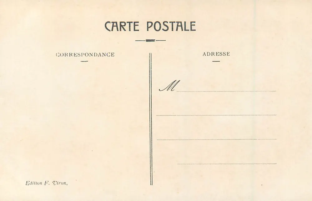 Lourdes — Sixième Station du Calvaire — Édition F. Viron, n° 276 - Verso