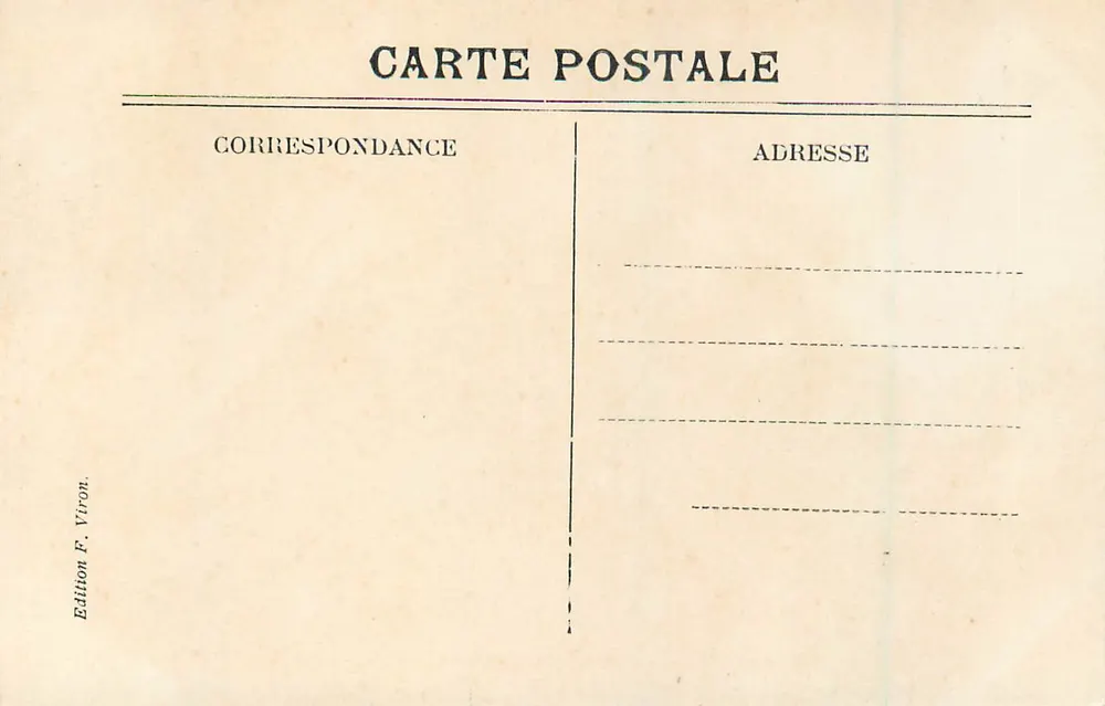 Lourdes - Troisième Station du Calvaire — Édition F. Viron, n° 266 - Verso