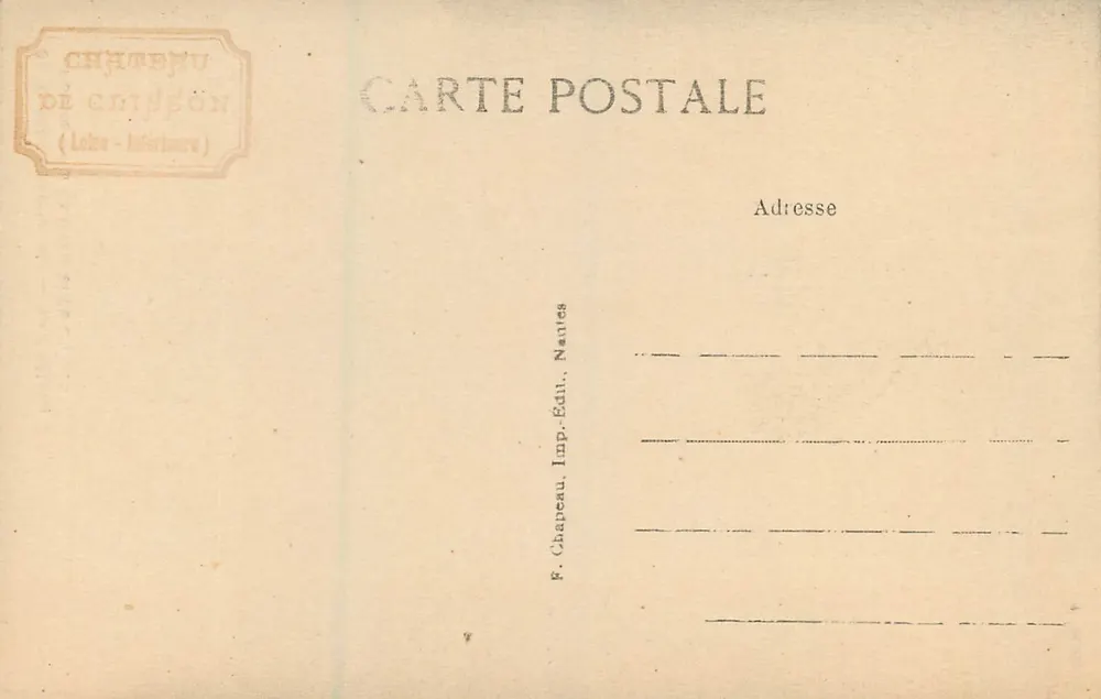 Clisson (Loire-Inf.) — Ansicht des Schlosses. Ruinen der Kapelle und des Bergfrieds - Rückseite