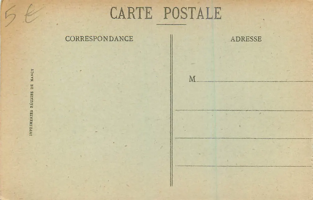 Malo-les-Bains - La Place Turenne — éditeur Imprimeries Réunies de Nancy, n° 84 - Verso