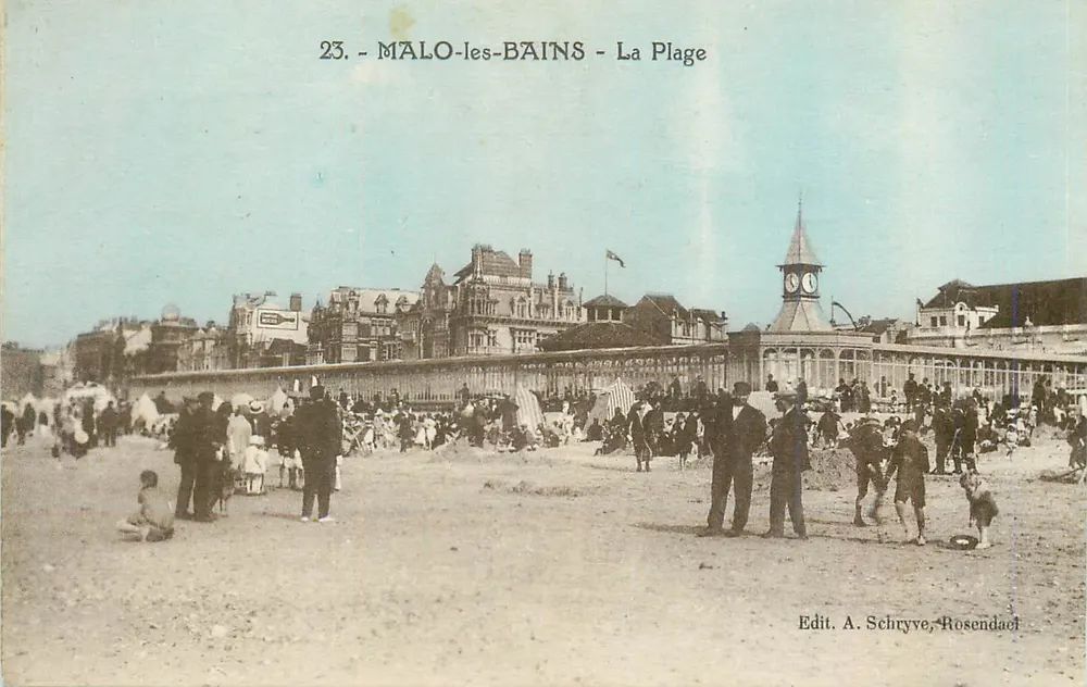 MALO-les-BAINS - The Beach — Edit. A. Schryve, Rosendael - Front