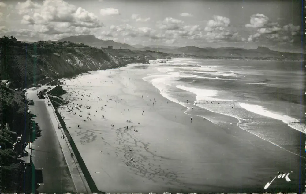 Plaża Baszków — Biarritz — Wydawnictwo Jové, Pau, n°724 - Awers
