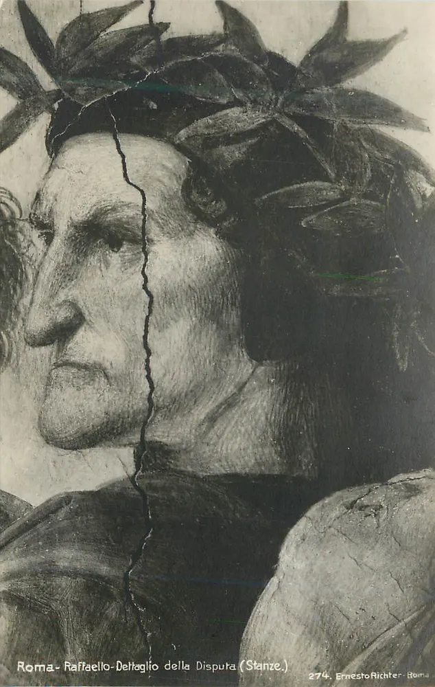 Roma - Raffaello - Detalhe da Disputa (Stanze) — Ernesto Richter, n° 274 - Frente