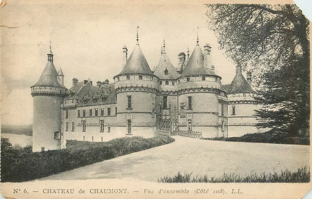Castello di Chaumont — Vista generale (Lato sud) — L.L. N°6 - Recto