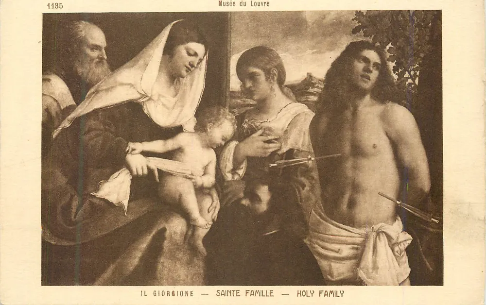 Die Heilige Familie — Louvre-Museum — Braun & Cie, Paris - Vorderseite