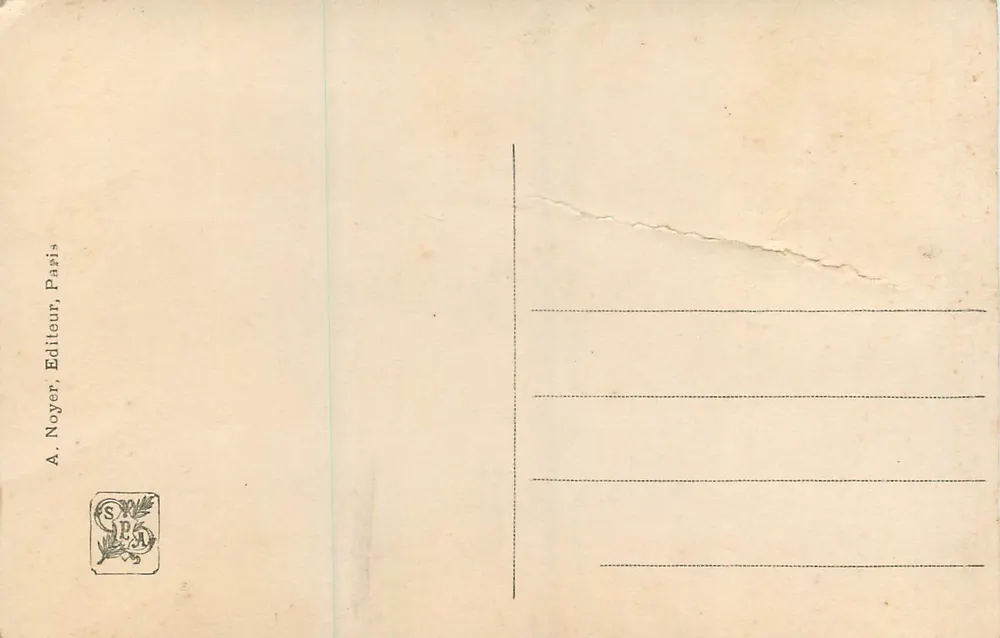La Toilette — Salon 1913 — Ch. Vasnier — A.N. Paris - Verso