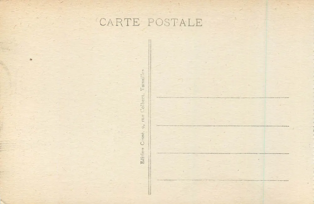 Versailles - Der Park - Königliche Allee und Bassin Apollon — Edition Calbert, Versailles - Rückseite