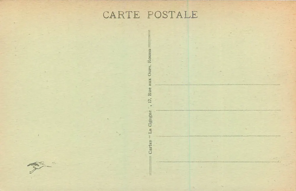 La Cathédrale de ROUEN — Tombeau de Louis de Bréze — Éditeur Cartes 'La Cigogne' - Verso