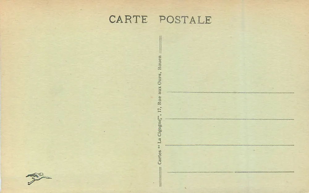 Rouen - Vue générale prise du côté de Bonsecours — éditeur La Gigogne, n° 485 - Verso