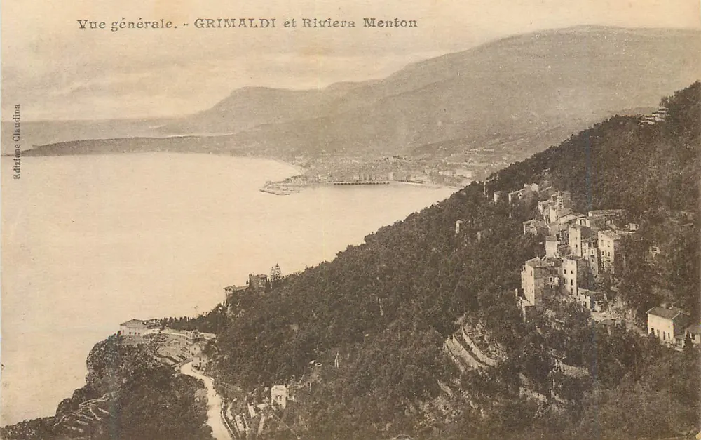 Vista geral - GRIMALDI e Riviera Menton — Edição Claudina - Frente