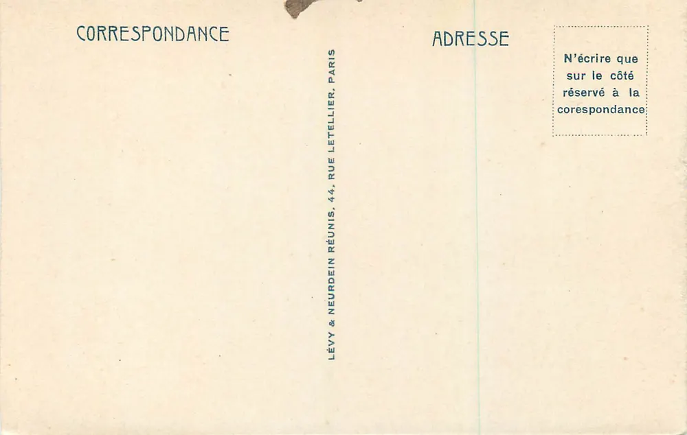 Monte-Carlo. O Casino (Ch. Garnier arquiteto) — carta postal n°284, editada por LL - Verso