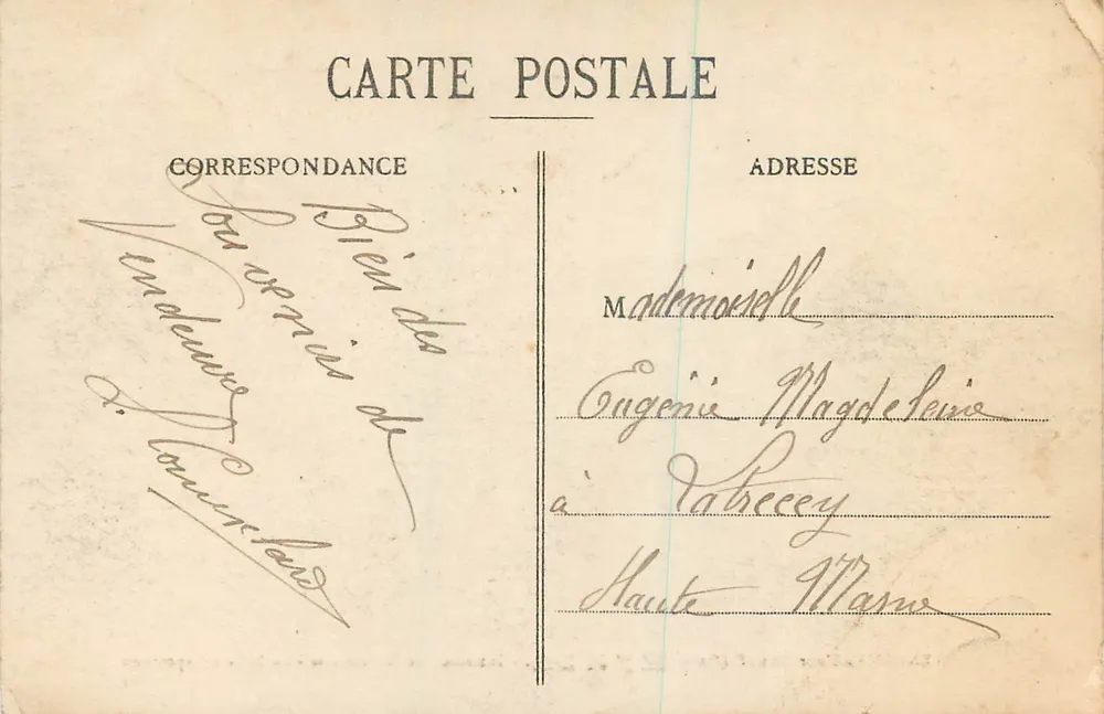 Vendeuvre-sur-Barse (Anbe) — Innenansicht der Saitnerie - Die Ausstellungshalle — Verlag T. Bricard - Rückseite