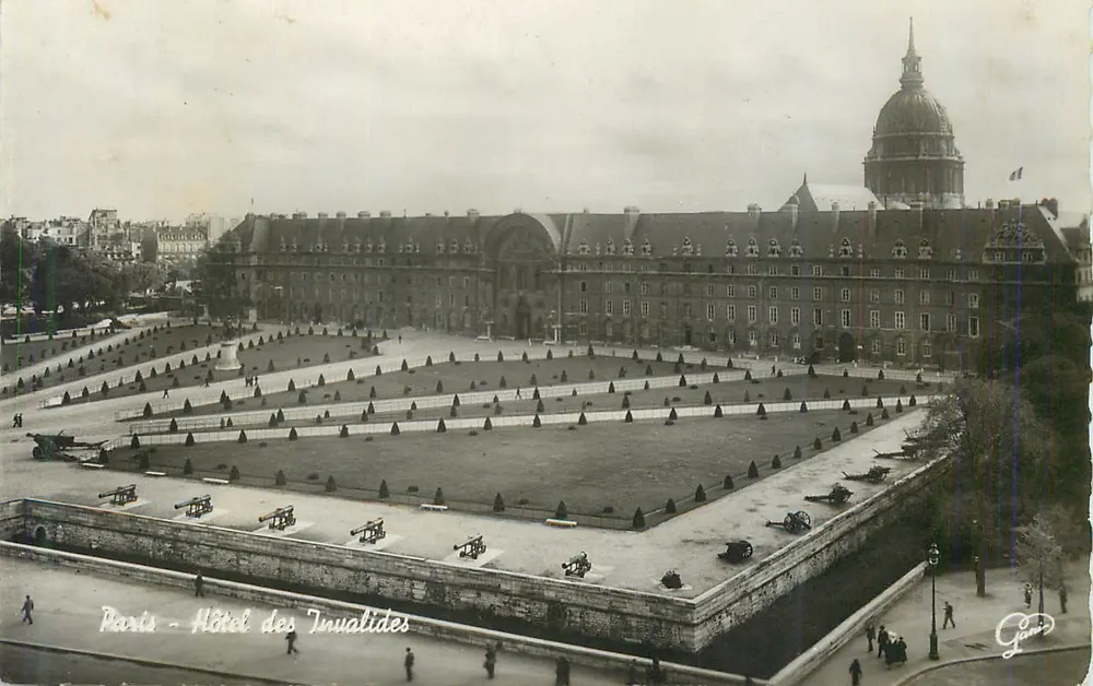 Paris - Hotel dos Invalidos — vista panorâmica — editor G. Rénumur, n° 3542 - Frente