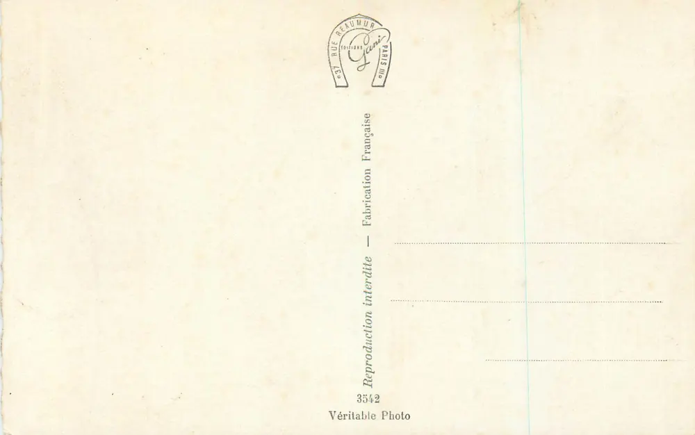 Paris - Hotel dos Invalidos — vista panorâmica — editor G. Rénumur, n° 3542 - Verso