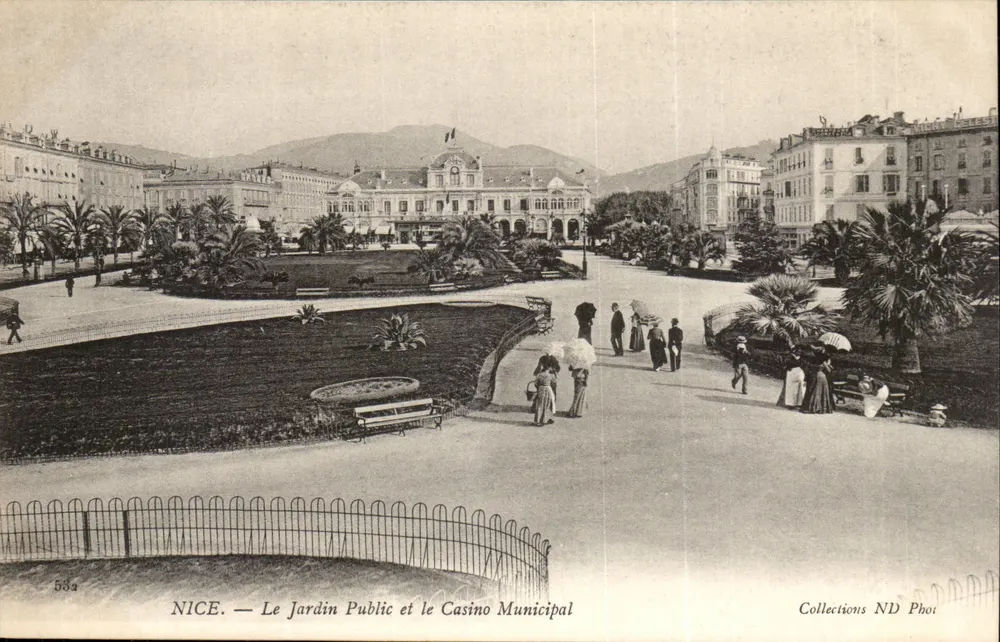 NICE. — Le Jardin Public et le Casino Municipal — Collections ND Phoï, n° 582 - Vorderseite