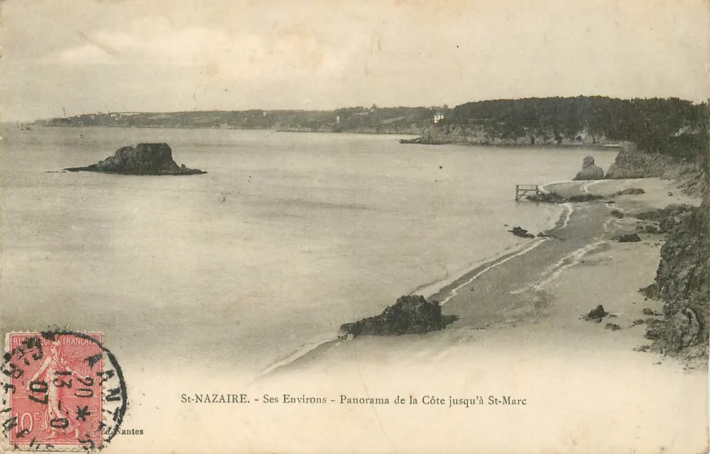St-NAZAIRE - Seine Umgebung - Panorama der Küste bis St-Marc — Verlag: Vantantes - Vorderseite