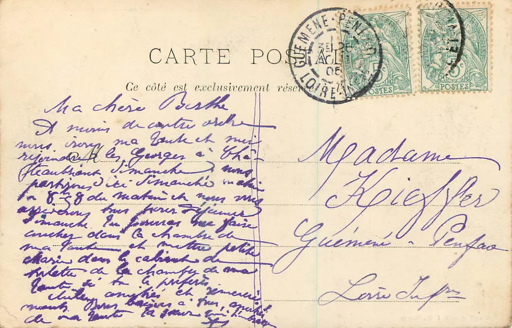 Morlaix - Praça Thiers — Viaduto — Coleção G. I. D., Nantes - Verso