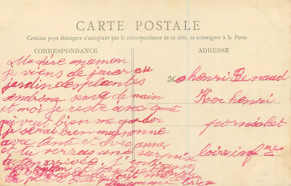 Rennes — Cachoeira do Thabor — A.G. - 73 - Verso