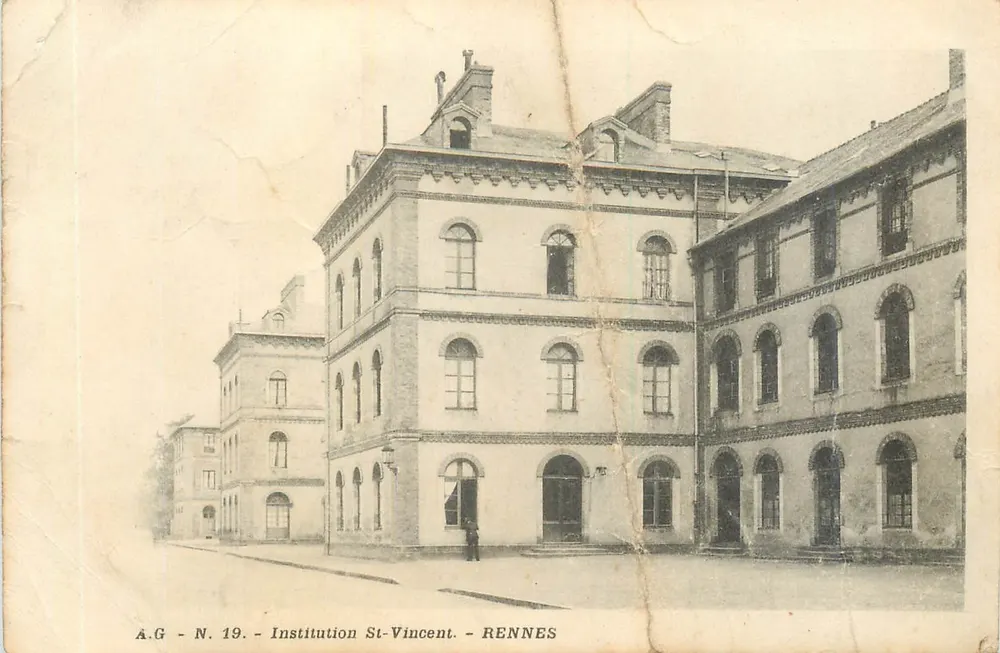 Instituição St-Vincent — RENNES — A.G. N. 19 - Frente