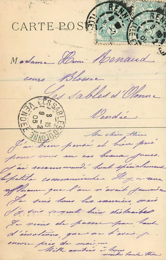 Nossa Senhora dos Milagres — Lohéac (Ille-et-Vilaine) — Heliotipia J. Chesnais - Verso