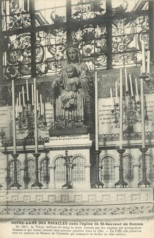 Notre-Dame des Miracles — Kirche St-Sauveur in Rennes — Sammlung A. Debaud - Vorderseite