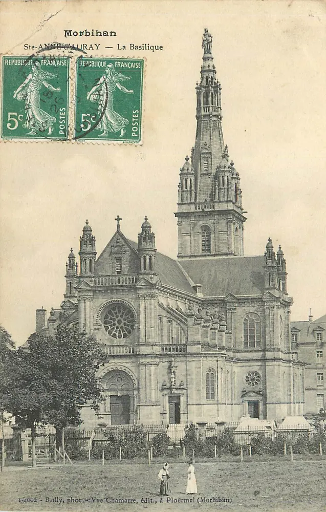 Ste-Anne-d'Auray — A Basílica — Beilly, fot. Vyc Chamarre, edição em Ploërmel (Morbihan) - Frente