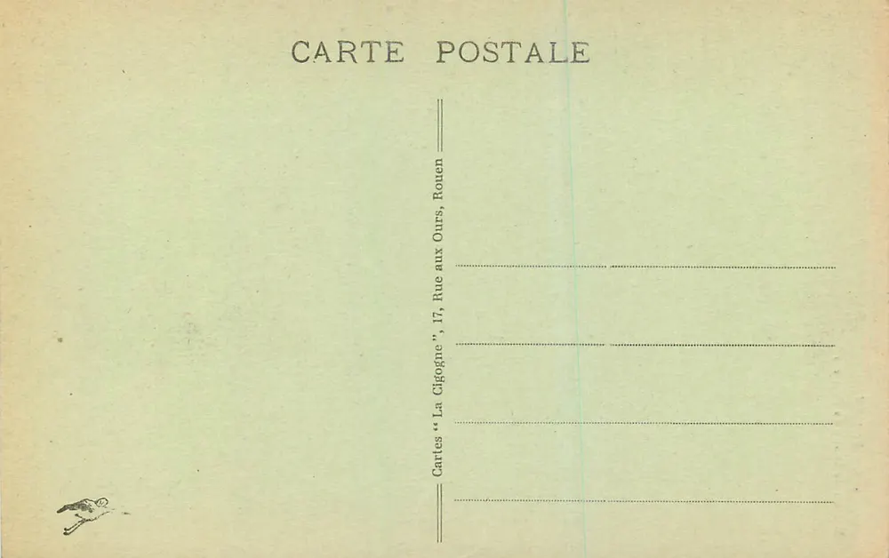 Rouen — Casa de Diane de Poitiers — Cartas 'La Cigogne' - Verso