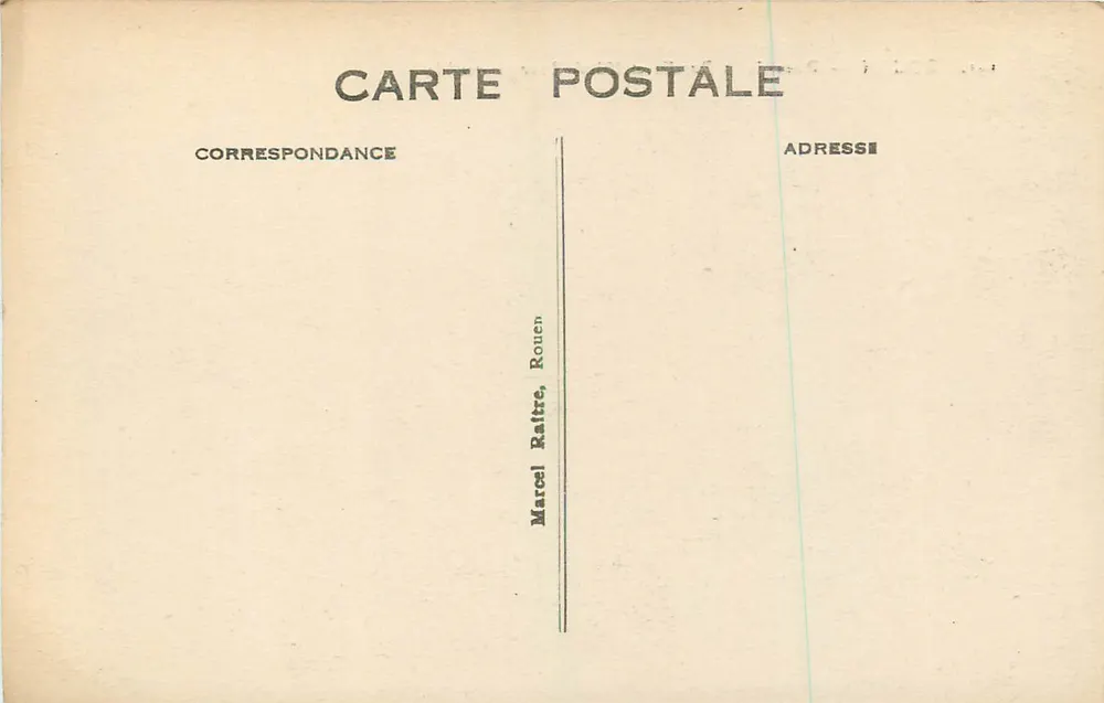 Rouen — Place de la Pucelle et Hôtel Bourgtheroulde — Éditeur non identifié, n° de série 191 - Verso