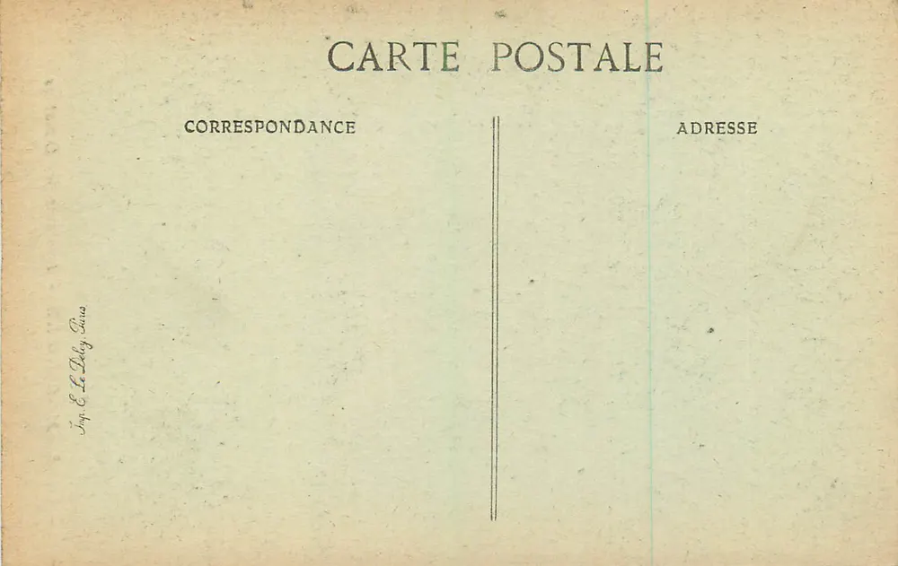 Marseille — Fontaine des Danaïdes — Éditeur E. D. B. n°195 - Verso