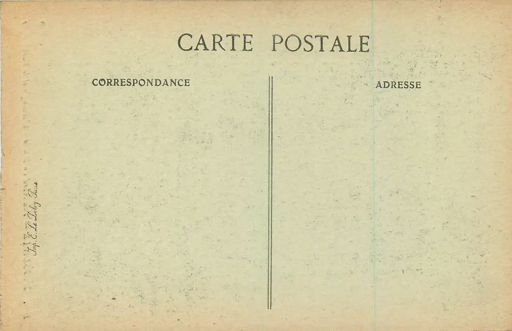 Marseille — Boulevard du Musée — Der Blinde und der Gelähmte — J. Turcan - Rückseite