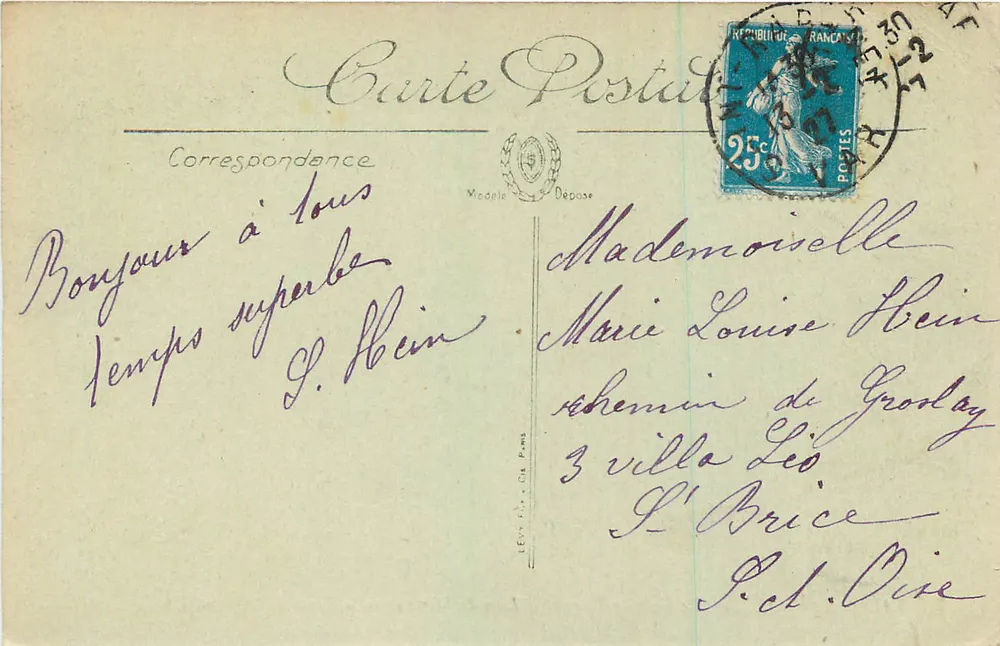 Saint-Raphaël — Le Lion de Terre und Le Lion de Mer vom Route de Nice aus gesehen — Selecta - Rückseite