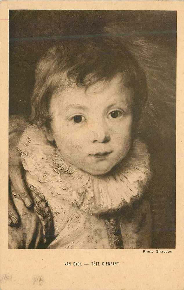Van Dyck — Cabeça de criança — Photo Giraudon - Frente