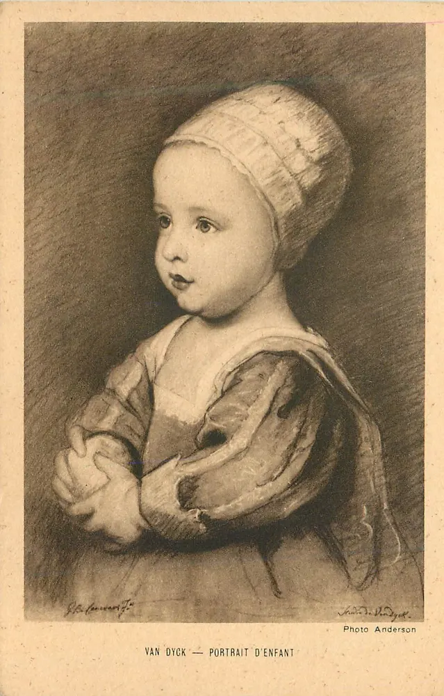 Van Dyck — Retrato de Criança — Foto Anderson - Frente