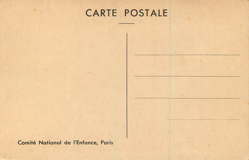 Portret księcia d'Angoulême — Foto N.D. — Komitet Narodowy Dla Dziecka, Paryż - Rewers