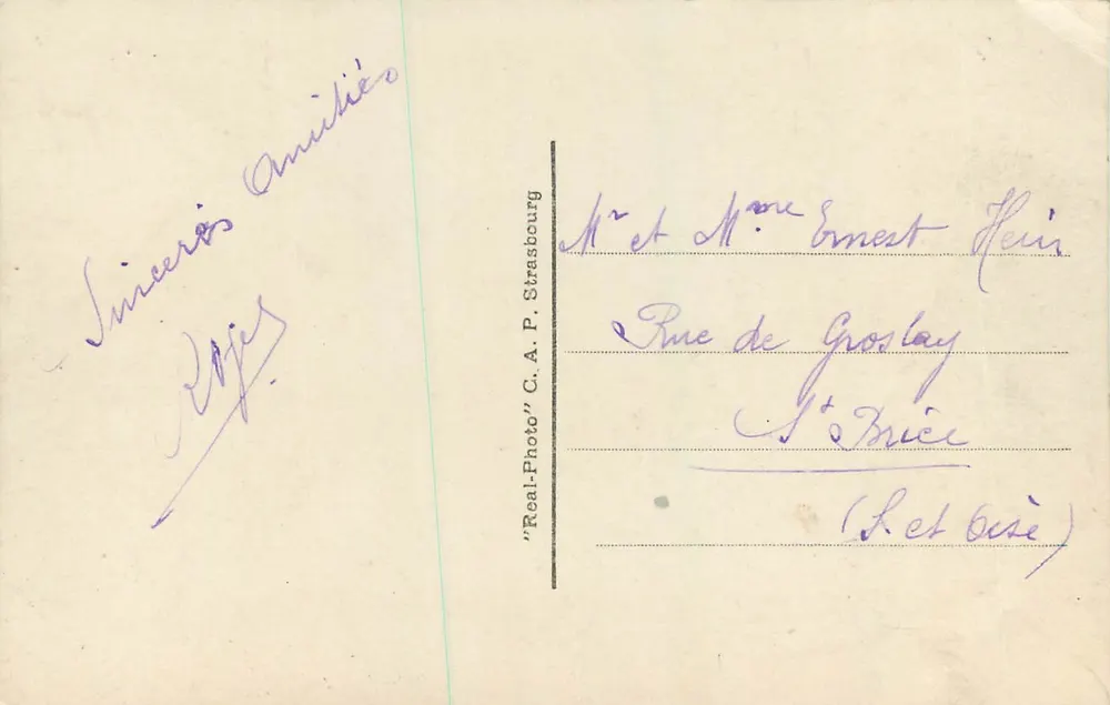 Le Havre — Boulevard Albert Ier — editor A.P. n°96 - Verso