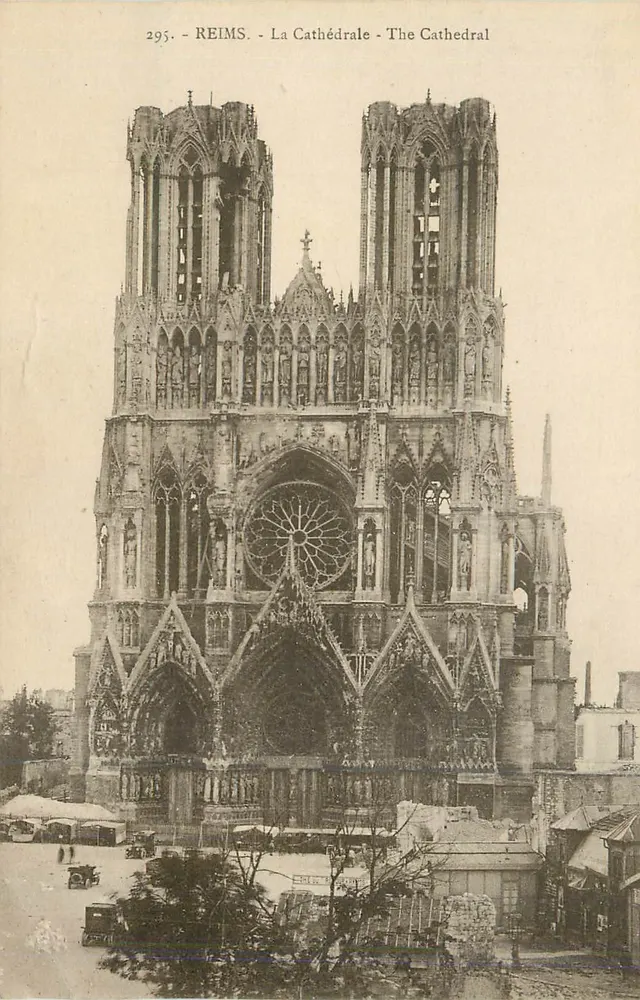 Reims - A Catedral - The Cathedral — Photo Reims-Catedral, n°295 - Frente
